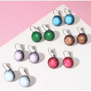 Серьги ассорти "Круг виньетка" затемнение, цвет МИКС