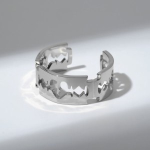 Кольцо "Лезвие", цвет серебро, безразмерное