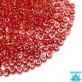 Бисер TOHO №11 цвет 341 прозрачный хрусталь красное внутреннее отверстие ЯПОНИЯ пакет 10 граммов