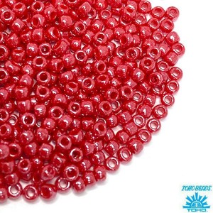 Бисер TOHO №11 цвет 125 красный перламутр ЯПОНИЯ пакет 10 граммов