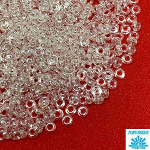 Бисер TOHO Demi Round №11 цвет 0101 прозрачный/глянцевый ЯПОНИЯ 5 граммов