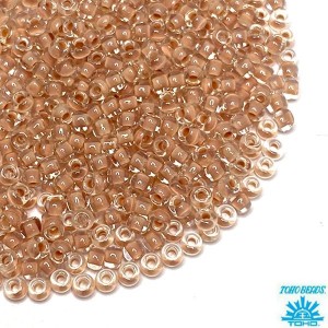Бисер TOHO №11 цвет 1069 прозрачный хрустальный бежевое отверстие ЯПОНИЯ пакет 10 граммов