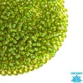 Бисер TOHO №11 цвет 0945 прозрачный желтый, салатовое отверстие, ЯПОНИЯ пакет 10 граммов