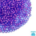 Бисер TOHO №11 цвет 937 прозрачный фиолетовый, розовое отверстие ЯПОНИЯ пакет 10 граммов