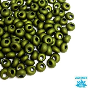 Бисер TOHO Magatama 3 мм цвет 617 оливковый матовый Япония 5 граммов