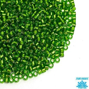 Бисер TOHO Treasure №11 цвет 27 зелёный серебристыйЯпония 5 граммов