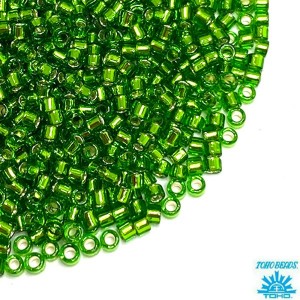 Бисер TOHO Treasure №11 цвет 7 темно зелёный Япония 5 граммов