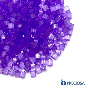 Рубка сатиновая Чехия размер 9 (2 мм) арт. 05123 фиолетовые тона упак. 10 грамм