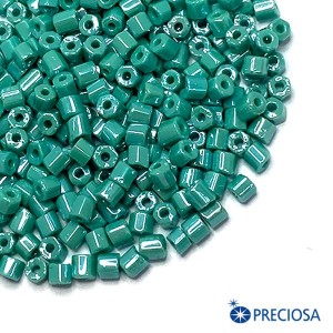 Рубка Чехия PRECIOSA граненая, размер 1,9*2 мм, арт. 68130 непрозрачный жемчужный блеск, 10 грамм