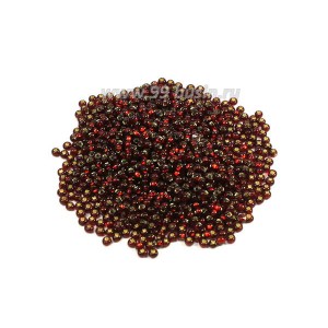 Бисер Чехия прозрачный "Огонек", размер 10, 97120 темно-красные тона, 10 грамм