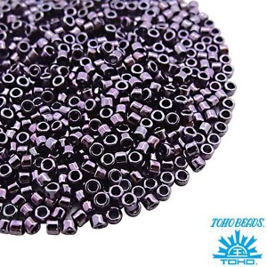 Бисер TOHO Treasure №11 цвет 0090 тёмный аметист металлик Япония 5 граммов
