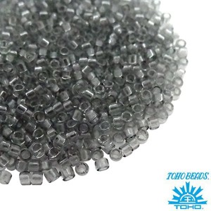 Бисер TOHO Treasure №11 цвет 9 светло-серый прозрачный Япония 5 граммов