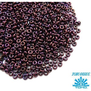Бисер TOHO Demi Round №11 цвет 0502 сливовый меланж ЯПОНИЯ 5 граммов