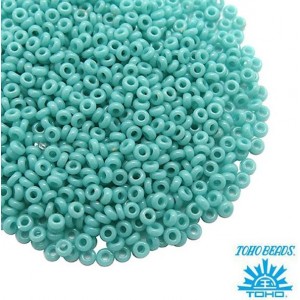 Бисер TOHO Demi Round №11 цвет 55 бирюзовый ЯПОНИЯ 5 граммов
