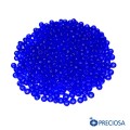 Бисер Чехия прозрачный, размер 8, арт. 30050, синие тона, 10 гр.