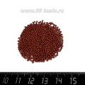 Бисер Чехия натуральный  непрозрачный, Красно-коричневые тона, арт. 93300, размер 13, 5 гр.
