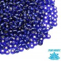 Бисер TOHO №15 цвет 0028 синий внутреннее серебрение ЯПОНИЯ пакет 5 граммов