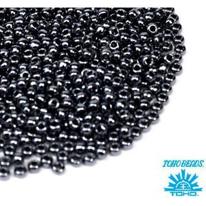 Бисер TOHO №11 цвет 0081 гематит ЯПОНИЯ пакет 10 граммов