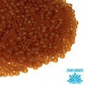 Бисер TOHO №11 цвет 0002CF прозрачный оранжево-коричневый матовый ЯПОНИЯ пакет 10 граммов