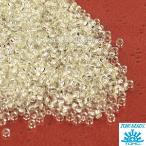 Бисер TOHO №11 цвет 0021 прозрачный бесцветный, внутреннее серебрение ЯПОНИЯ пакет 10 граммов