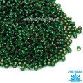 Бисер TOHO №11 цвет 0036 ярко-зеленый внутреннее серебрение ЯПОНИЯ пакет 10 граммов