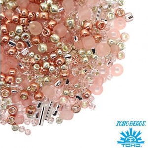 Бисер TOHO Beads Mix, цвет 3213 Bara-Rose, 10 грамм/упаковка