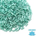 Стеклярус TOHO BUGLE 3 мм № 0132 бирюзовый перламутр 5 граммов Япония