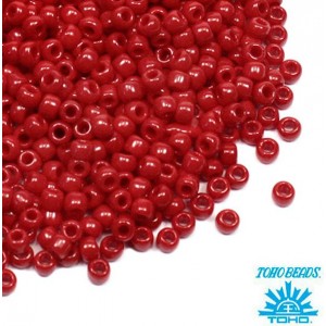 Бисер TOHO №11 цвет 0045 темно-красный непрозрачный ЯПОНИЯ пакет 10 граммов