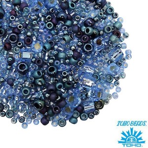 Бисер TOHO Beads Mix, цвет 3204 Yumi - Periwinkle 10 грамм/упаковка