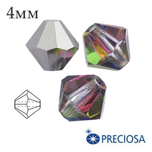 Биконусы хрустальные Preciosa 4 мм Vitrail Medium 20 штук/упаковка