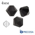 Биконусы хрустальные Preciosa 4 мм Jet 20 штук/упаковка