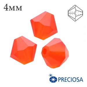 Биконусы хрустальные Preciosa 4 мм Hyacinth МАТТ 20 штук/упаковка