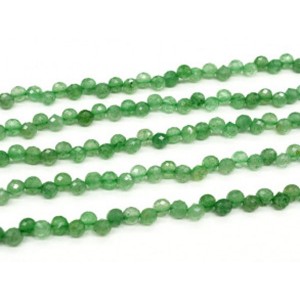Бусины из авантюрина зеленого капля гр.6*6мм, 39см, 68 бусин