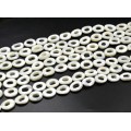 Бусины из перламутра овал 13*18мм цвет белый, 40см, 22 бусины