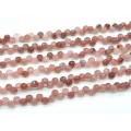 Бусины из клубничного кварца капля гр.5*5мм, 38см, 89 бусин Бусины из клубничного кварца капля гр.5*5мм, 38см, 89 бусин