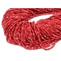 Бусины из коралла красного овал 13*17мм, 40см, 23 бусины