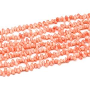 Бусины из коралла розового капля 4*8мм, 39,5см, 120 бусин Бусины из коралла розового капля 4*8мм, 39,5см, 120 бусин