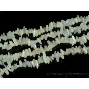Бусины из беломорита рожки, 38см, 110 бусины Бусины из беломорита рожки, 38см, 110 бусины