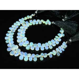 Бусины из опала капля на увеличение 20,5см, 60 бусин