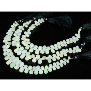 Бусины из опала капля на увеличение 20см, 56 бусин