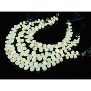 Бусины из опала капля на увеличение 20см, 56 бусин