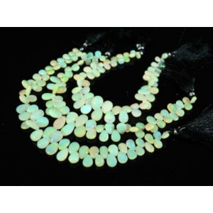 Бусины из опала капля на увеличение 20см, 57 бусин