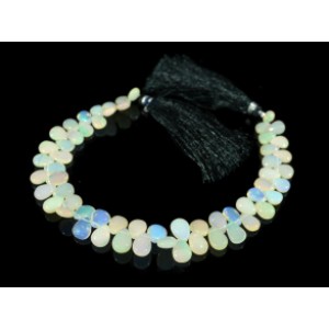 Бусины из опала капля на увеличение 21см, 59 бусин