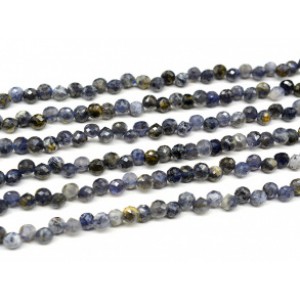 Бусины из кордиерита (иолит) капля гр.5*5мм, 39,5см, 87 бусин