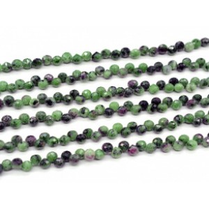 Бусины из цоизита (нат.) капля гр.5*5мм, 39см, 88 бусин