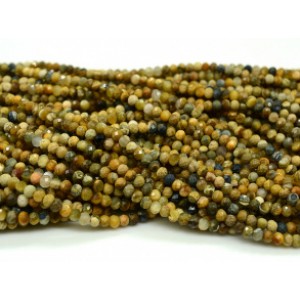 Бусины из петерсита рондель гр.4*3мм, 39см, 115 бусин