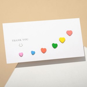 Пусеты набор 3 пары "Сердечки" мультики, цветные