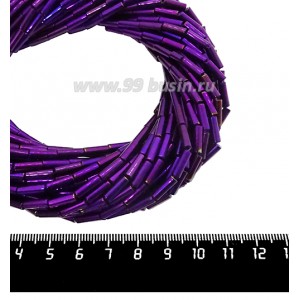 Натуральный камень ГЕМАТИТ форма Столбик 9*3 мм, покрытие фиолетовый металлик, около 40 см/44 шт/нить Натуральный камень ГЕМАТИТ форма Столбик 9*3 мм, покрытие фиолетовый металлик, около 40 см/44 шт/нить