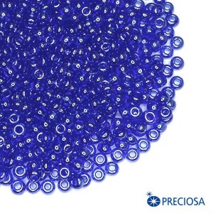 Бисер Чехия PRECIOSA непрозрачный синие тона, 10 размер, арт. 36050, 10 грамм