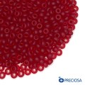 Бисер Чехия матовый, красные тона, 10 размер, арт. 90090m, 10 грамм
